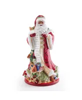 Fitz and Floyd Holiday Home African American Santa Figurine