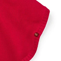 Hope & Henry Girls Sweater Cape with Trim