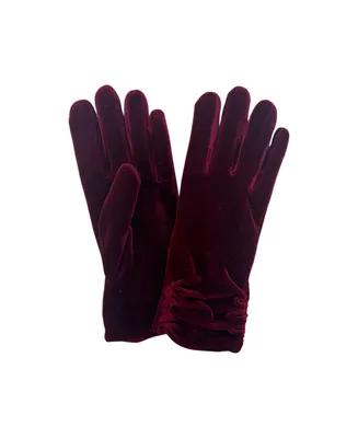 Marcus Adler Women's Rouched Cuff Thinsulate Lined Velvet Glove