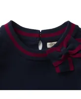 Hope & Henry Baby Girls Milano Tipped Sweater Dress