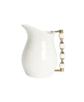 Classic Touch Pitcher with Beaded Handle, 7" x 8"