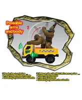 Light Sound Gorilla Transporter Children's Play Truck Gorilla Figurine