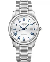 Longines Men's Swiss Automatic Master Stainless Steel Bracelet Watch 40mm