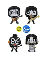 Funko Pop Kiss Band Glow in the Dark Collectible Set, 4 Piece