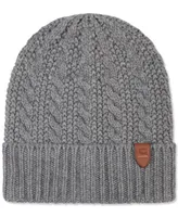 Coach Men's Cable-Cuff Logo Patch Beanie