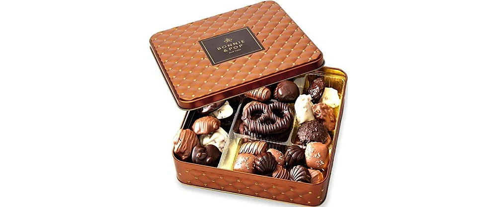 Bonnie and Pop Chocolate Covered Pretzel and Truffles Basket