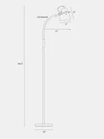 Brightech Zoey Led Gooseneck Floor Lamp with Adjustable Light Colors