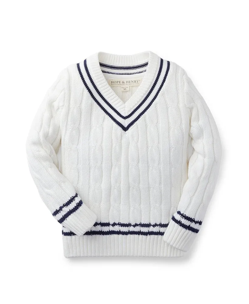 Hope & Henry Boys Organic Tennis Sweater