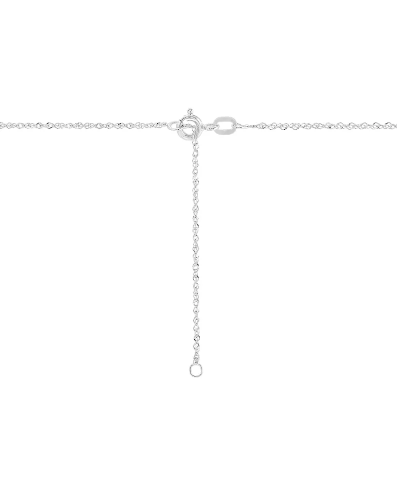 Grown With Love Lab Grown Diamond Circle Pendant Necklace (2 ct. t.w.) in 14k White Gold, 16" + 2" extender