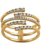 Diamond Multirow Wrap Ring (1/2 ct. t.w.) in 14k Gold