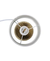 Simple Designs Hammered Drip Mini Table Lamp