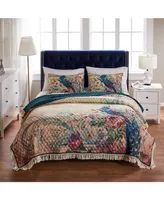 Greenland Home Fashions Eden Peacock -Pc. Quilt Set