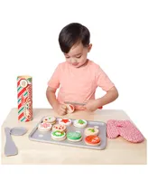 Melissa & Doug Slice and Bake Wooden Christmas Cookie Play Food Set