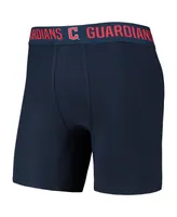 Men's Concepts Sport Navy, Red Cleveland Guardians Two-Pack Flagship Boxer Briefs Set