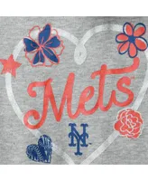 Infant Boys and Girls Royal, Orange, Gray New York Mets Batter Up 3-Pack Bodysuit Set