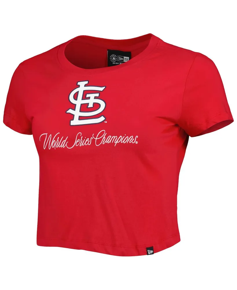 Women's New Era Red St. Louis Cardinals Historic Champs T-shirt