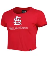 Women's New Era Red St. Louis Cardinals Historic Champs T-shirt