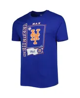 Men's '47 Max Scherzer Royal New York Mets Super Rival Player T-shirt