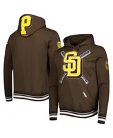 Men's Pro Standard Brown San Diego Padres Mash Up Logo Pullover Hoodie