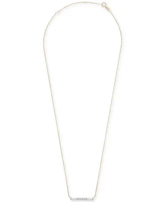 Wrapped Diamond White Enamel Pendant Necklace (1/6 ct. t.w.) in 10k Yellow Gold (Also Available in Black Enamel)
