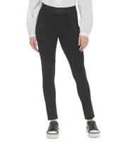 Karl Lagerfeld Paris Women's Zip-Detail Pull-On Pants