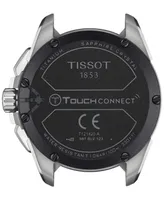 Tissot Men's Swiss T-Touch Connect Solar Blue Textile & Leather Strap Smart Watch 48mm