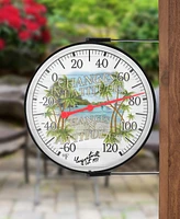 La Crosse Technology 104-20747Mv-Int "Changes In Latitudes, Changes In Attitudes" Margaritaville 5" Bracket Dial Thermometer