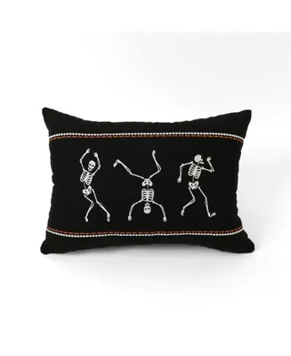 Lush Decor Dance Skeleton Decorative Pillow, 13" x 18"