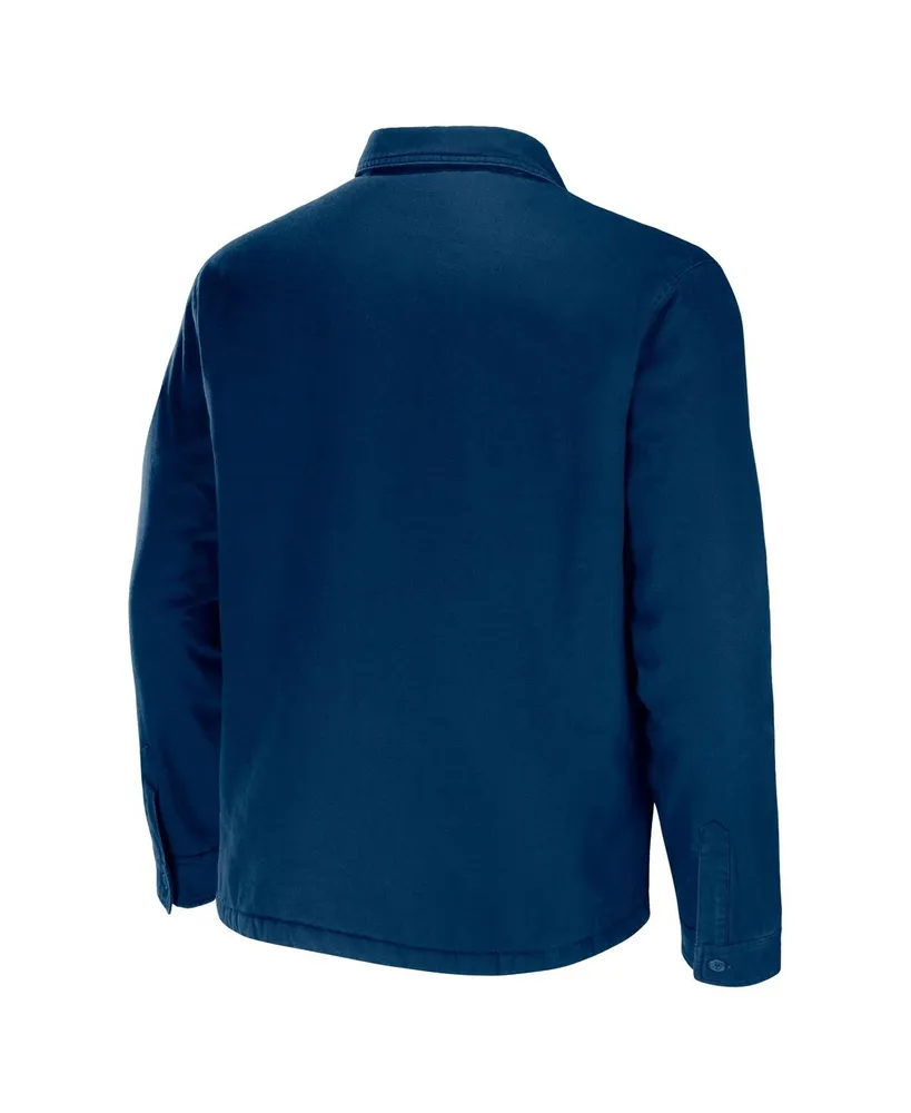 Men's Nfl x Darius Rucker Collection by Fanatics Navy Chicago Bears Canvas Button-Up Shirt Jacket