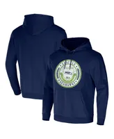 Men's Nfl x Darius Rucker Collection by Fanatics College Navy Seattle Seahawks Washed Pullover Hoodie