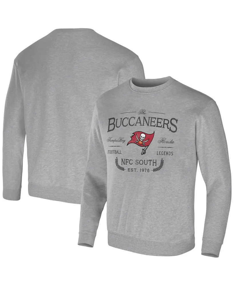 Men's Nfl x Darius Rucker Collection by Fanatics Heather Gray Tampa Bay Buccaneers Pullover Sweatshirt