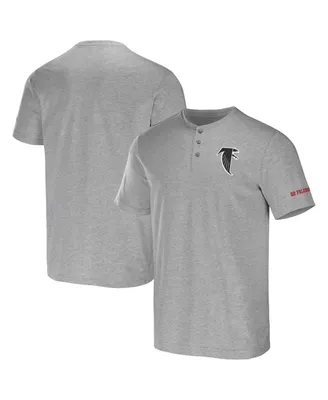 Men's Nfl x Darius Rucker Collection by Fanatics Heather Gray Atlanta Falcons Henley T-shirt