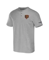 Men's Nfl x Darius Rucker Collection by Fanatics Heather Gray Chicago Bears Henley T-shirt