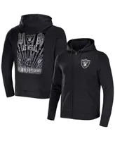 Men's Nfl x Darius Rucker Collection by Fanatics Black Las Vegas Raiders Rocker Full-Zip Hoodie