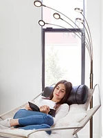 Brightech Orion 74" Led Tree Arc Floor Lamp with 5 Adjustable Arms
