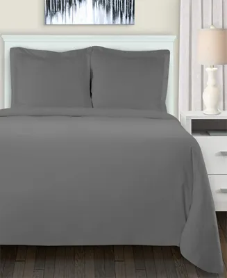 Superior Solid 3-Piece Duvet Cover Set, King