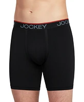 Jockey Men's Chafe Proof Pouch Microfiber 7" Boxer Brief - 3 Pack