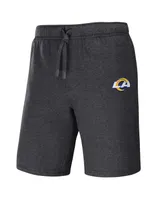 Men's Nfl x Darius Rucker Collection by Fanatics Heather Charcoal Los Angeles Rams Logo Shorts