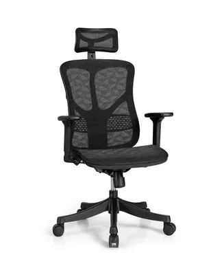 Costway Ergonomic High Back Mesh Office Chair Adjustable Swivel Computer Chair