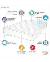 Closeout! Sleep Philosophy Energy Recovery Water Resistant Mattress Pad, Full