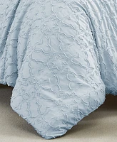 Southshore Fine Linens Stella Clipped Jacquard 3-Pc. Comforter Set