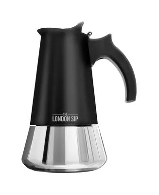 London Sip Stainless Steel Espresso Maker -Cup