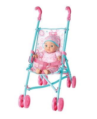 Baby Doll with Umbrella Stroller Set, Created for You by Toys R Us