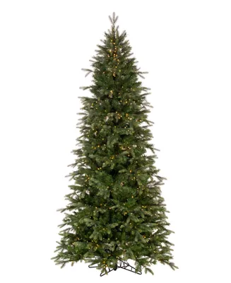 Vickerman Douglas Fir Artificial Slim Pre-lit Christmas Tree, Warm Led Wide Angle Lights, 6.5'