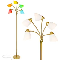 Brightech Medusa Led Multi-Head Standing Floor Lamp - 10 Interchangeable Shades