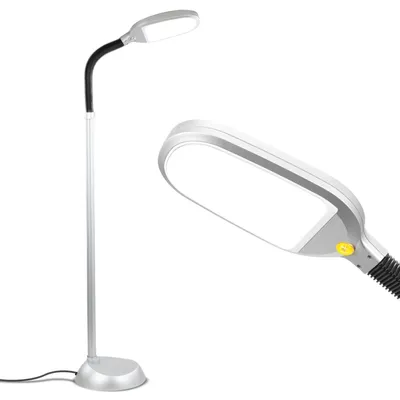 Brightech Litespan 53" Dimmable Led Reading Task Lamp with Height Adjustable Gooseneck Head