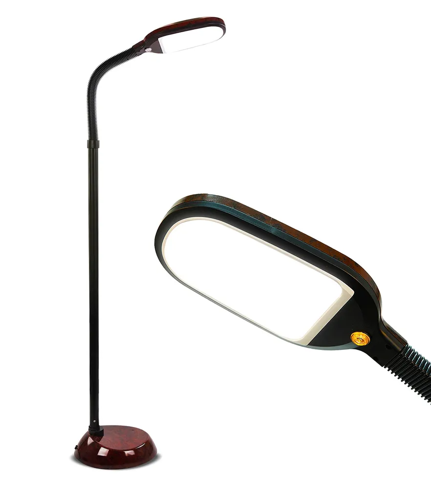 Brightech Litespan 53" Dimmable Led Reading Task Lamp with Height Adjustable Gooseneck Head