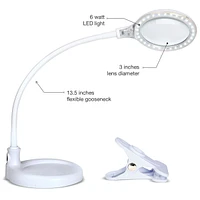 Brightech Lightview Flex Led 2-in-1 Magnifier Desk Lamp - (1.75x) 3 Diopter