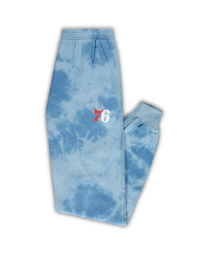 Men's Fanatics Royal Philadelphia 76ers Big and Tall Wordmark Cloud Dye Jogger Pants