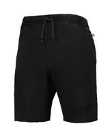 Men's Mitchell & Ness Black Chicago Bulls French Terry Tonal Fleece Shorts